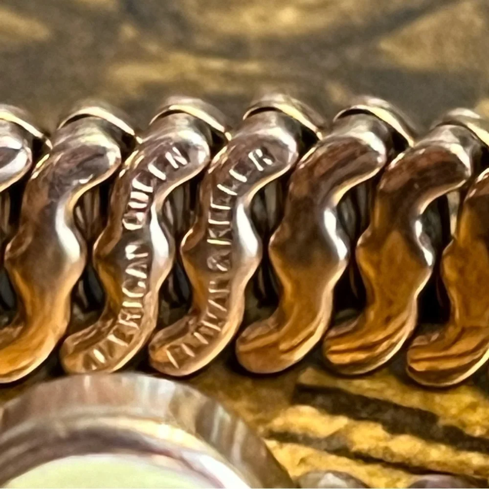 American Queen, Pitman & Keeler Expandable Child-Adult Engravable Bracelet EUC